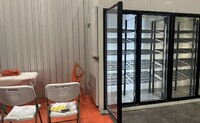 NSF Walk-In Cooler Merchandiser 3 Door with frame