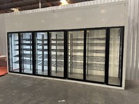NSF Walk-In Cooler Merchandiser 4 Door with frame