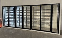 NSF Walk-In Cooler Merchandiser 4 Door with frame