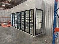 NSF Walk-In Cooler Merchandiser 5 Door with frame