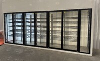 NSF Walk-In Cooler Merchandiser 5 Door with frame