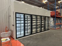 NSF Walk-In Freezer Merchandiser 2 Door with frame