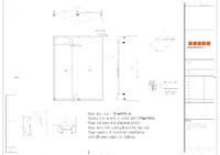 NSF Walk-In Freezer Merchandiser 2 Door with frame