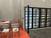 NSF Walk-In Freezer Merchandiser 4 Door with frame