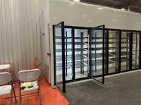 NSF Walk-In Freezer Merchandiser 4 Door with frame