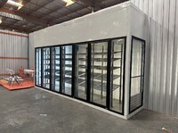 NSF Walk-In Freezer Merchandiser 5 Door with frame