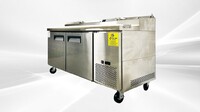 NSF Pizza Prep Table Stainless 2 Doors Refrigerator CD-71PP