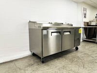 NSF Pizza Prep Table Stainless 2 Doors Refrigerator CD-71PP