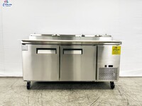 NSF Pizza Prep Table Stainless 2 Doors Refrigerator CD-71PP