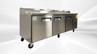 NSF Pizza Prep Table Stainless 3 Doors Refrigerator CD-91PP
