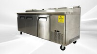 NSF Pizza Prep Table Stainless 3 Doors Refrigerator CD-91PP