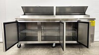 NSF Pizza Prep Table Stainless 3 Doors Refrigerator CD-91PP