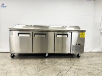 NSF Pizza Prep Table Stainless 3 Doors Refrigerator CD-91PP