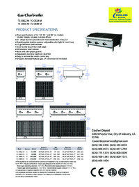 NSF 12 inches Radiant broiler TC-CB12-M