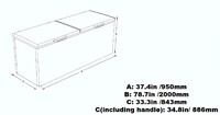 NSF 79 inches Solid Top Chest Freezer 30 cu ft XF-850