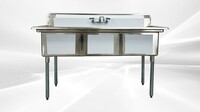 3 Compartment Bar Sink With Faucet NSF NH-C3T181812-318