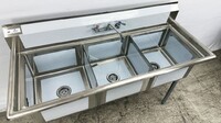 3 Compartment Bar Sink With Faucet NSF NH-C3T181812-318