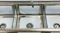 3 Compartment Bar Sink With Faucet NSF NH-C3T181812-318