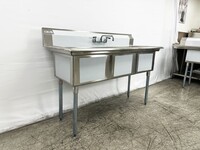 3 Compartment Bar Sink With Faucet NSF NH-C3T181812-318