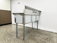 3 Compartment Bar Sink With Faucet NSF NH-C3T181812-318
