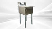 One Compartment Bar Sink With Faucet NSF 1BS-1515-318