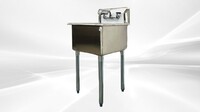 One Compartment Bar Sink With Faucet NSF 1BS-1515-318
