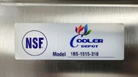 One Compartment Bar Sink With Faucet NSF 1BS-1515-318