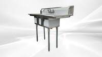 54 ins Three Compartment Sink Faucet NSF S3C101410-12LR-318