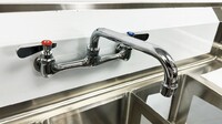 54 ins Three Compartment Sink Faucet NSF S3C101410-12LR-318