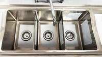 54 ins Three Compartment Sink Faucet NSF S3C101410-12LR-318