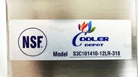 54 ins Three Compartment Sink Faucet NSF S3C101410-12LR-318