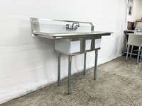 54 ins Three Compartment Sink Faucet NSF S3C101410-12LR-318