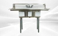 54 ins Three Compartment Sink Faucet NSF S3C101410-12LR-318