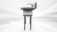 NSF Right 3 Compartment Bar Sink With Faucet S3C101410-12R-318