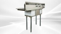 NSF Right 3 Compartment Bar Sink With Faucet S3C101410-12R-318