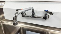 NSF Right 3 Compartment Bar Sink With Faucet S3C101410-12R-318
