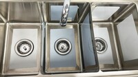 NSF Right 3 Compartment Bar Sink With Faucet S3C101410-12R-318
