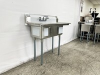 NSF Right 3 Compartment Bar Sink With Faucet S3C101410-12R-318