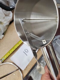 [Parts] Stainless Steel Funnel With lever 5x7x 1/2