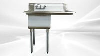 NSF Right 1 Compartment Sink With Faucet S1C181812-18R-318