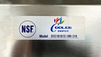 NSF Right 1 Compartment Sink With Faucet S1C181812-18R-318