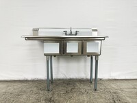 NSF Left Three Compartment Sink With Faucet HN-C3T121610-12L