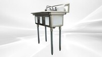 NSF Three Compartment Sink With Faucet S3C101410-318
