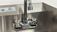 12 ins Hand Sink With Two Splashes And Faucet NSF HS-12-LR-320