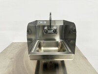 12 ins Hand Sink With Two Splashes And Faucet NSF HS-12-LR-320
