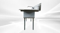NSF 90 in 3 Compartment Sink With Faucet S3C181812-18LR-318