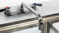 NSF 90 in 3 Compartment Sink With Faucet S3C181812-18LR-318