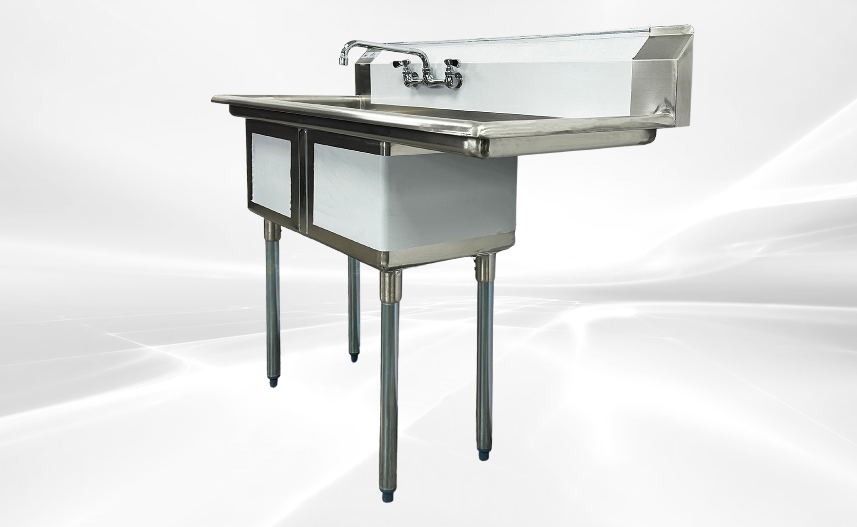 NSF Right 1 Two Compartment Sink With Faucet HN-C2T151512-15R