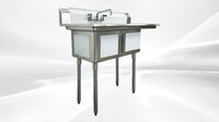 NSF Right 1 Two Compartment Sink With Faucet HN-C2T151512-15R