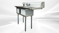 NSF Right 1 Two Compartment Sink With Faucet HN-C2T151512-15R